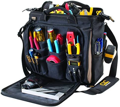 Custom Leathercraft1537 Multi-Compartment Tool Carrier, 30 Pocket, 13 In. - Image 2