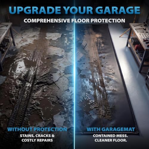 7'9" x 18' Garage Floor Mat, 610GSM PVC Containment Mat for Cars - Image 2
