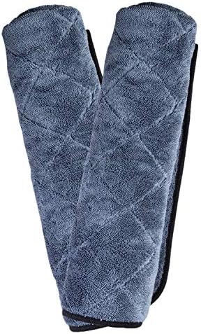 Adam's Polishes Towel Jumbo Plush Drying Towel 33 x 29 inches 1500 GSM - Absorbent Microfiber (2 Pack), White by AdamsPolishes