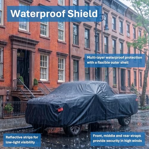 EzyShade Truck Cover Waterproof All Weather. See Truck Size-Chart. Black T5 - Image 6