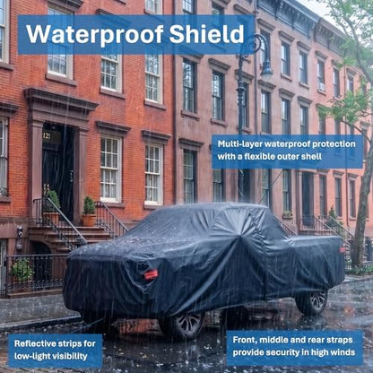 EzyShade Truck Cover Waterproof All Weather. See Truck Size-Chart. Black T5 - Image 6