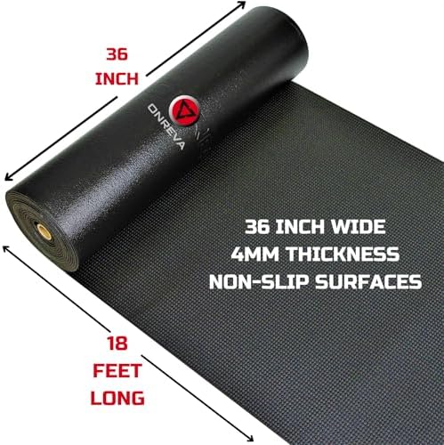 ONREVA Tool Box Liner 36 inch wide x 18 ft Large, Thick Heavy Duty Toolbox Drawer Liners, Rolling Tool Chest Foam Mat, Shelf Rubber Mat, Black Non-slip Organizer Pad for Cabinet, Workbench - Image 3