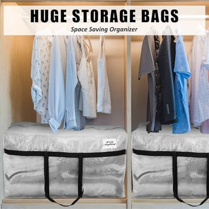 Windyun 4 Pack 57 Gallon Extra Large Moving Bags XXL Heavy Duty Storage Bag - Image 6