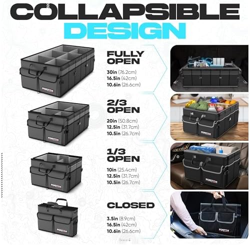 FORTEM Trunk Organizer - Foldable Car Organizer & Storage for SUVs & Trucks - Image 6
