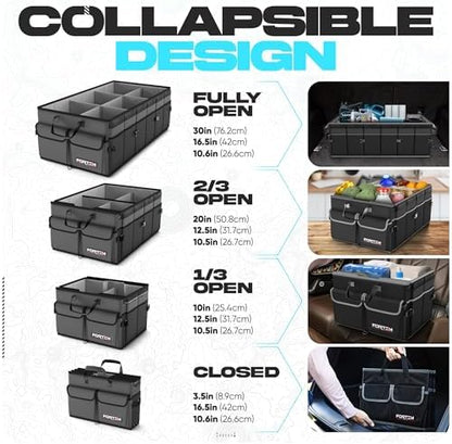 FORTEM Trunk Organizer - Foldable Car Organizer & Storage for SUVs & Trucks - Image 6