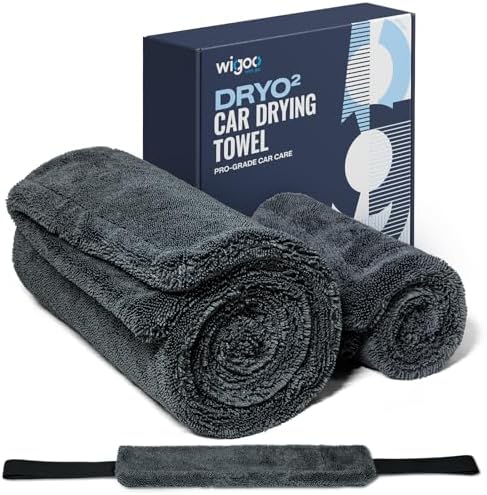 Wigoo Microfiber Car Drying Towel for Detailing, Cars, SUV, Truck (3 Sizes) by wigoo