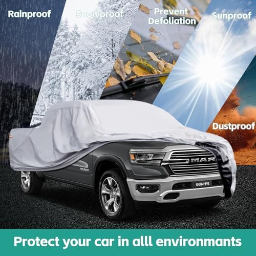 GUNHYI 6 Layer Pickup Truck Cover Waterproof All Weather(Up to 210 inch) - Image 6