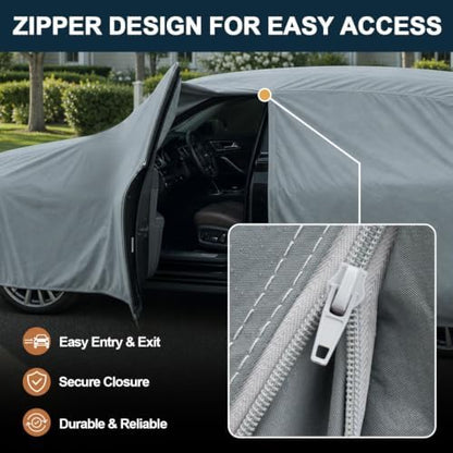 GUNHYI Multi-Layer Large SUV Car Cover Waterproof All Weather Heavy Duty - Image 4