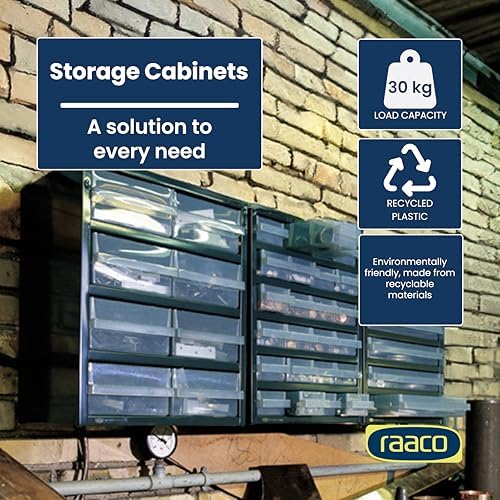 Raaco Steel Storage Cabinet, Tall 40-Drawer (C10-40) - Image 3