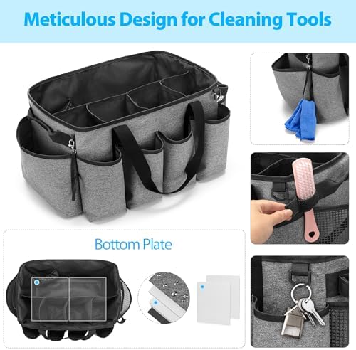 HODRANT Extra-Large Cleaning Caddy with Handles & Multi Pockets - Image 4