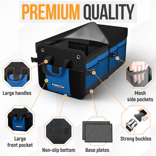 FORTEM Trunk Organizer - Collapsible Car Organizer & Storage Bag for SUVs - Image 2