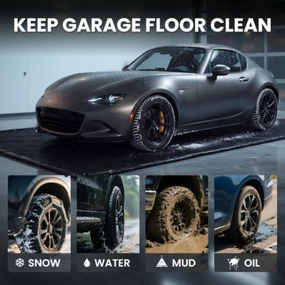 7'9" x 14' Garage Floor Mat, 610GSM PVC Containment Mat for Cars - Image 4