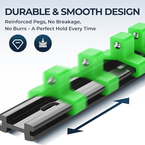 Reniteco 9-Pack Socket Organizer Set, 1/4" x 48 3/8" x 45 1/2" x 36 Clips - Image 3