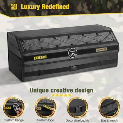 Fyzeoty Car Trunk Organizer for SUV and Sedan, Tactical‑Black, 29.5 in - Image 3