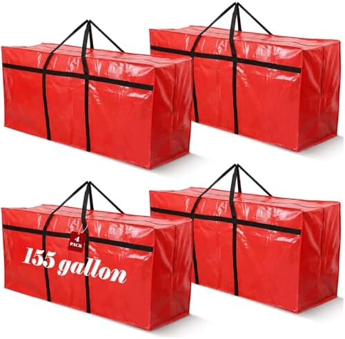 Windyun 4 Pcs 155 Gallon Extra Large Moving Bags XXL Heavy Duty Storage Bag by Windyun