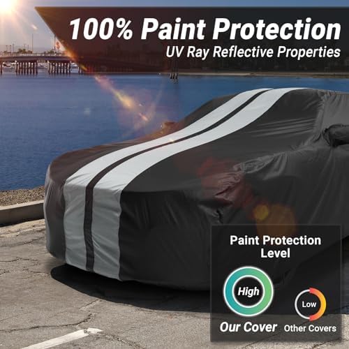 iCarCover Car Cover Waterproof All Weather for 1988-1993 Lemans Sedan - Image 3