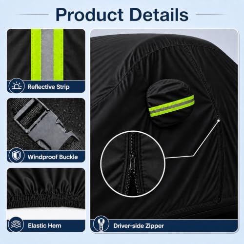 10-Layer Car Cover Waterproof All Weather Custom Fit for Kicks - Image 6