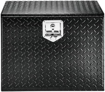 TUFFIOM Underbody Truck Box, 24"×17"×18" Heavy Duty Aluminum Diamond Plate Trailer Tool Box w/Lock Keys, Truck Bed Tool Box, Tool Storage Organizer Chest for Pick up,ATV,RV Trailer - Image 5