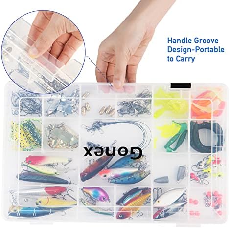 Gonex 3600 3700 Fishing Tackle Trays Lure Box with Adjustable Dividers - Image 5