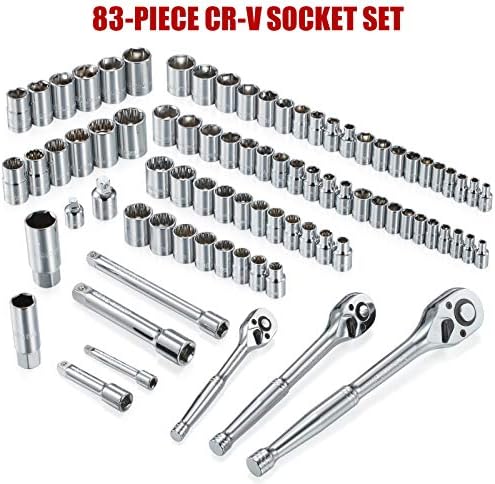 ARUCMIN 438-Piece Mechanics Tool Set with 3-Drawer Heavy Duty Metal Box Repair Tool Kit - Image 3