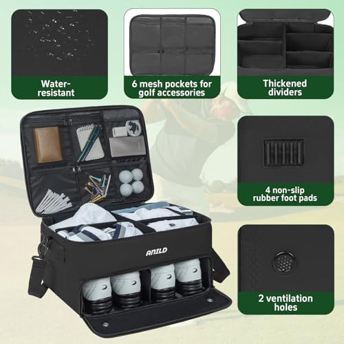 ANILD Golf Trunk Organizer, 2 Layer Golf Storage Case - Image 6