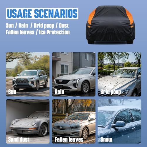 GUNHYI Waterproof Lightweight Sedan Full Car Cover Custom Fit Falcon - Image 4