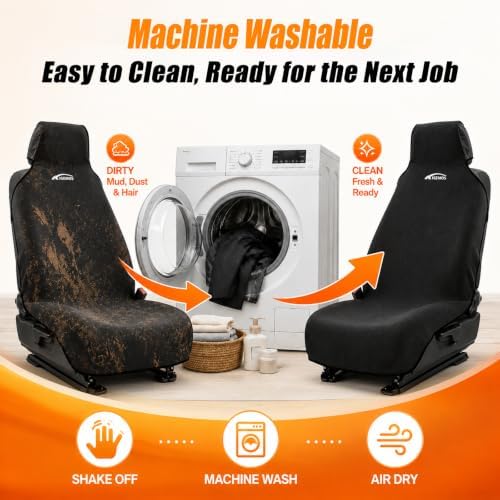 Seat Covers for Trucks, Waterproof Towel Seat Protectors, 1 Pack - Image 2