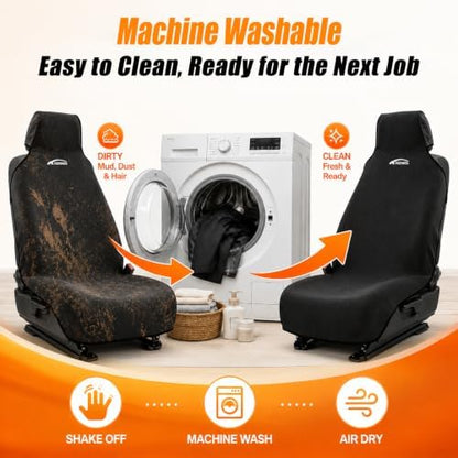 Seat Covers for Trucks, Waterproof Towel Seat Protectors, 1 Pack - Image 2