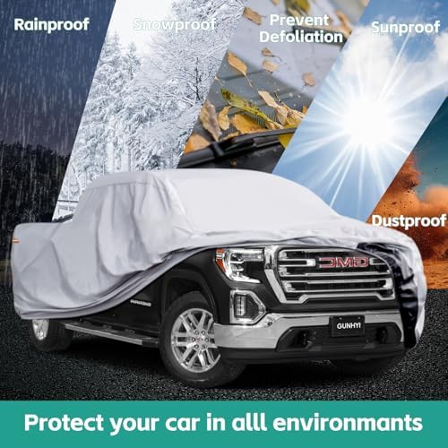 GUNHYI 6 Layer Pickup Truck Cover Waterproof All Weather(Up to 248 inch) - Image 6