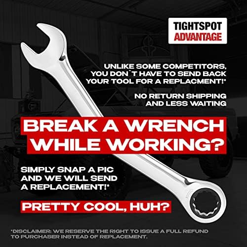 12pc MM/Metric TIGHTSPOT Ratcheting Wrenches - With Quick Access Wrench Organizer - Our standard in combination wrench sets from gear to tip - Image 7