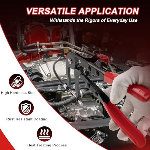 18PCS Hose Clamp Pliers, Hose Clamp Removal Tool Kit with Long Reach & Flexible Wire Tools for Fuel, Oil, Coolant, Radiator Hoses and Electrical Disconnect - Image 5
