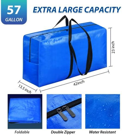 Extra Large Storage Bags, 57 Gallon XXL Jumbo Large Moving Bags Heavy Duty - Image 2