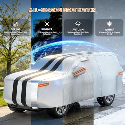 10 Layers Waterproof SUV Car Cover Custom for Crosstrek/XV 2013-2026 - Image 2