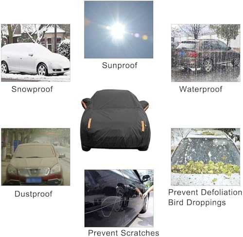UV Protection SUV Car Cover Windproof Dustproof Scratch Resistant Outdoor Universal Full Car Covers for SUV L - Image 6