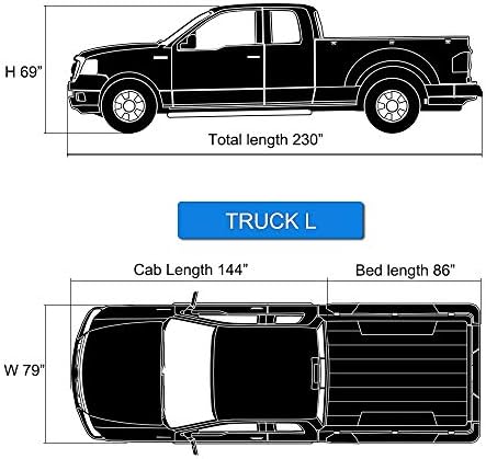 KouKou Waterproof Pickup Truck Cover All Weather, Fits up to 232 inches - Image 7