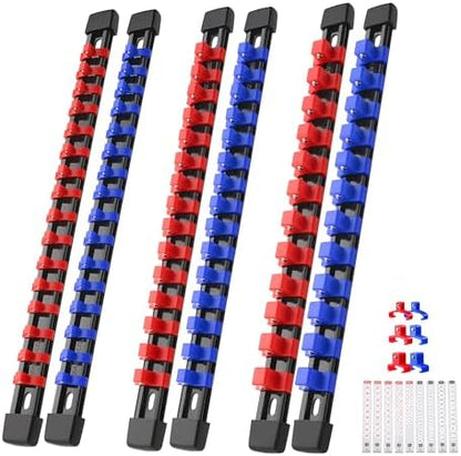 Reniteco 6-Pack Socket Organizer Set, 1/4" x 32 3/8" x 30 1/2" x 24 Clips by Reniteco