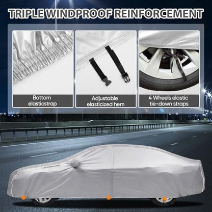 NEVERLAND Car Cover Waterproof Heavy Duty Full Car Cover - Image 3