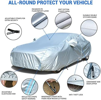 Tecoom Car Cover Waterproof All Weather, Full Exterior Covers - Image 4
