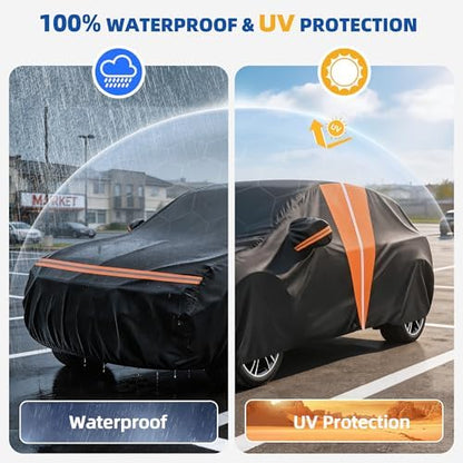 10-Layer SUV Car Cover Waterproof All Weather with Soft Cotton - Image 2
