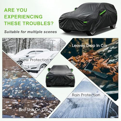 KouKou Waterproof Car Cover All Weather, Fits 185-193 inch - Image 5