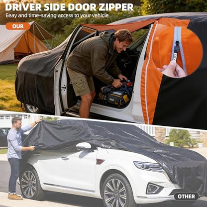 10-Layer SUV Car Cover Waterproof All Weather with Soft Cotton - Image 5