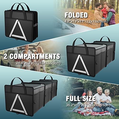 K KNODEL Trunk Organizer Storage with Cooler for Car and SUV (Large, Black) - Image 3