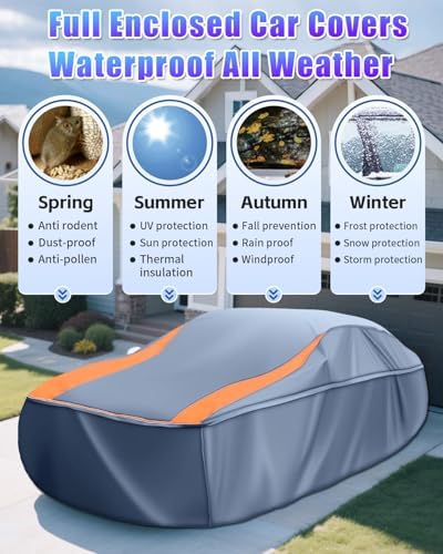 Full Enclosed Truck Cover Waterproof All Weather fit Length 212-226 inches - Image 3