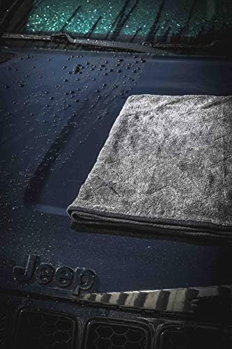 Adam's Polishes Towel Jumbo Plush Drying Towel 33 x 29 inches 1500 GSM - Absorbent Microfiber (2 Pack), White - Image 5