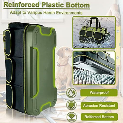17in Tool Bag For Men Heavy Duty​ with Waterproof Molded Base, High Capacity Wide Mouth Tote, Construction Worker Electricians Tool Bags, Large Tool Bag Organizer for Men Women Tool Tote - Image 6
