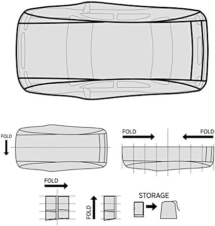 Motor Trend All Season WeatherWear 1-Poly Layer Snow proof, Water Resistant Car Cover Size XL1 - Fits up to 210" - CC-544+LOCK , Silver - Image 4