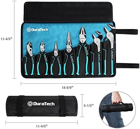 DURATECH 7-Piece Pliers Set with Rolling Pouch,Cr-Ni Construction - Image 2