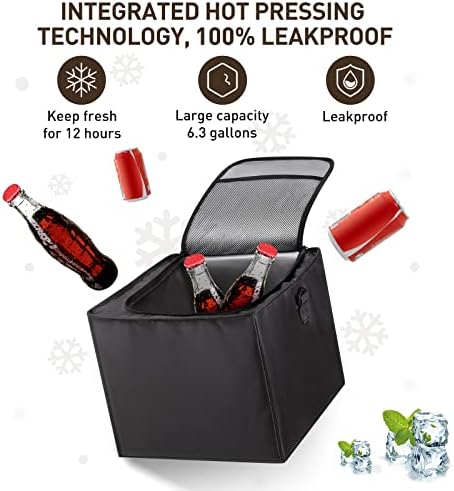 HIRALIY 4-in-1 Car Trunk Organizer with Leakproof Cooler Bag - Image 3