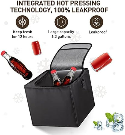 HIRALIY 4-in-1 Car Trunk Organizer with Leakproof Cooler Bag - Image 3