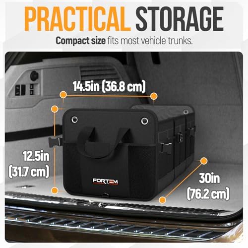 FORTEM Trunk Organizer - Collapsible Car Organizer & Storage Bag for SUVs - Image 3